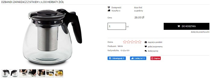 dzbanek z zaparzaczem